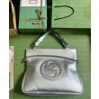 Borsa tote media Gucci Blondie 751516 Argento