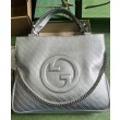 Borsa tote media Gucci Blondie 751516 Argento