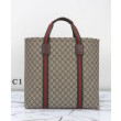 Borse Replica tote media Gucci GG Tender 763287 Caffè scuro