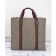 Borse Replica tote media Gucci GG Tender 763287 Caffè scuro
