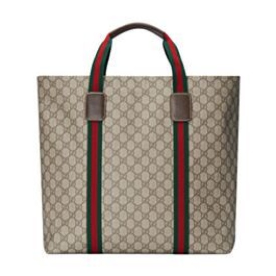 Borse Replica tote media Gucci GG Tender 763287 Caffè scuro