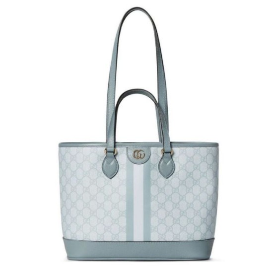 Borse Replica tote piccola Gucci Ophidia 765043 Blu