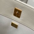 Dettagli perfetti Borsa Hobo in pelle di agnello Bianco AS4777