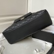Dettagli perfetti Borsa Replica 1:1 hobo in pelle di vitello media nera AS4339