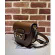 Dettagli perfetti Borsa mini arrotondata Gucci Horsebit 1955 760191 Caffè