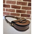Dettagli perfetti Borsa mini arrotondata Gucci Horsebit 1955 760191 Caffè