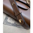 Dettagli perfetti Borsa mini arrotondata Gucci Horsebit 1955 760191 Caffè