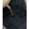 Dettagli perfetti YSL Saint Laurent Bea Tote In Pelle Granulata Nero