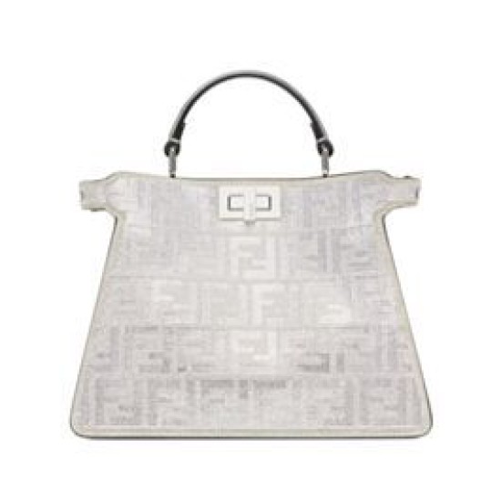 Fendi Peekaboo ISeeU Piccolo 8BN327 Argento