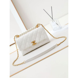 Flap Chain Borse Replica Alta Qualità AS4997 Bianco