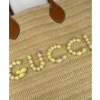 Gucci Borse Imitazioni media effetto paglia 779666 Albicocca