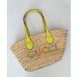 Gucci Mini Borsa in paglia con logo Gucci 782381 Giallo