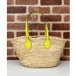 Gucci Mini Borsa in paglia con logo Gucci 782381 Giallo
