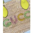 Gucci Mini Borsa in paglia con logo Gucci 782381 Giallo