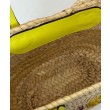 Gucci Mini Borsa in paglia con logo Gucci 782381 Giallo