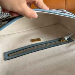 Borse Replica Baguette Fendi 8BR600 Blu qualità specchio Replica Perfette Borse Baguette Fendi 8BR600 Blu imitazioni