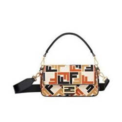 Replica Perfette Borse  Alta Qualità Baguette Fendi 8BR600 Nero imitazioni