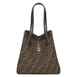 Replica Perfette Borsa media Fendi Origami 8BH414 Caffè scuro imitazioni