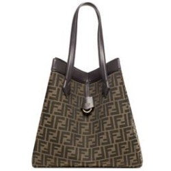 Replica Perfette Borsa Fendi Origami Grande 8BH415 Caffè Scuro imitazioni