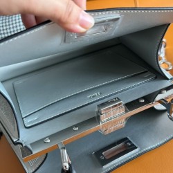 Replica Perfette Fendi Peekaboo ISeeU Piccolo 8BN327 Argento imitazioni
