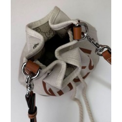 Borsa Replica 1:1 a tracolla mini Gucci con stampa Gucci 777166 Caffè