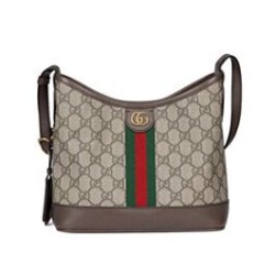 Replica Perfette Borse  Alta Qualità a tracolla piccola Gucci Ophidia GG 781402 Caffè scuro imitazioni