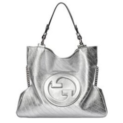 Replica Perfette Borsa tote media Gucci Blondie 751516 Argento imitazioni