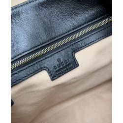 Imitazione Gucci Diana piccola tracolla in bambù borsa Nero