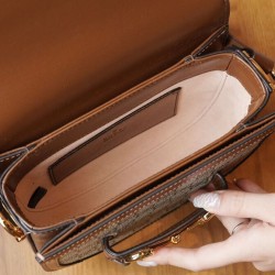 Borsa mini rotonda Gucci Horsebit 1955 760191 Caffè Replica qualità specchio Replica Perfette Borsa mini rotonda Gucci Horsebit 1955 760191 Caffè imitazioni