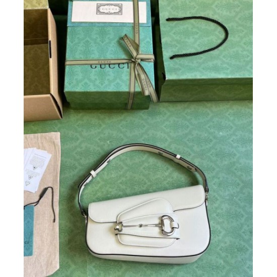 Dettagli perfetti Borse Imitazioni a tracolla Gucci Horsebit 1955 764155 Bianco Replica qualità specchio Replica Perfette Dettagli perfetti Borse Imitazioni a tracolla Gucci Horsebit 1955 764155 Bianco imitazioni