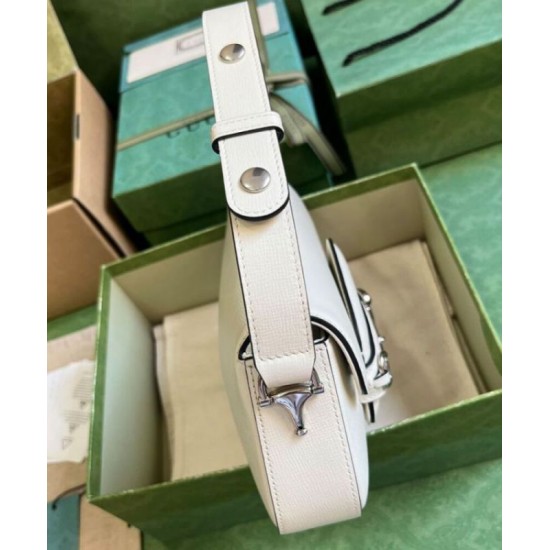 Dettagli perfetti Borse Imitazioni a tracolla Gucci Horsebit 1955 764155 Bianco Replica qualità specchio Replica Perfette Dettagli perfetti Borse Imitazioni a tracolla Gucci Horsebit 1955 764155 Bianco imitazioni