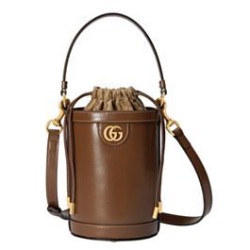 Replica Perfette Mini borsa a secchiello Gucci Ophidia Series Caffè imitazioni