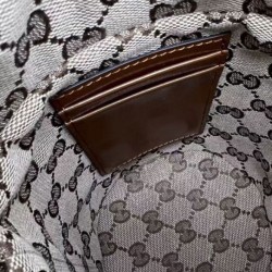Mini borsa a secchiello Gucci Ophidia Series Caffè Replica qualità specchio Replica Perfette Mini borsa a secchiello Gucci Ophidia Series Caffè imitazioni