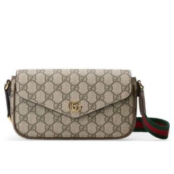 Replica Perfette Imitazioni borse griffate mini Gucci Ophidia 764961 Caffè scuro imitazioni