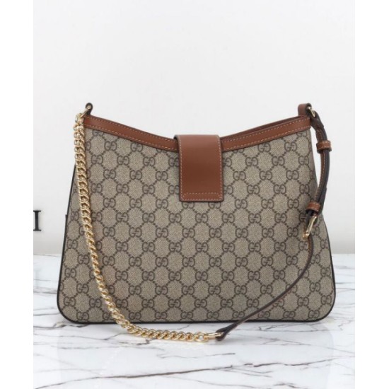 Replica Perfette Borsa a tracolla Gucci Padlock GG media 795113 Caffè imitazioni