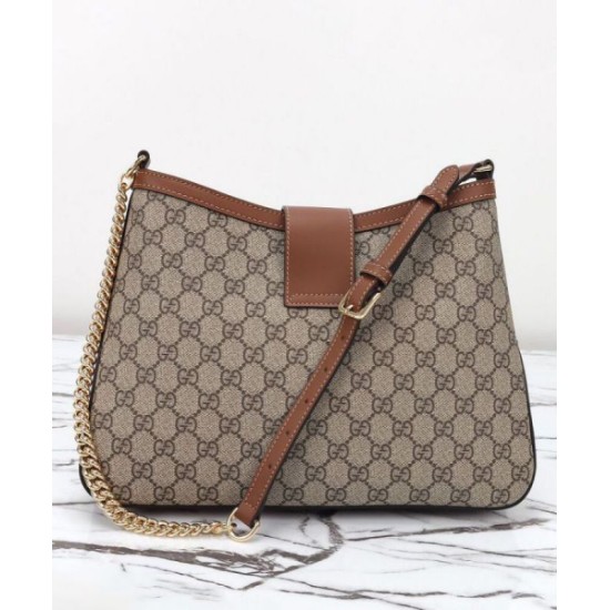 Replica Perfette Borsa a tracolla Gucci Padlock GG media 795113 Caffè imitazioni