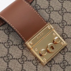Borsa a tracolla Gucci Padlock GG media 795113 Caffè Replica qualità specchio Replica Perfette Borsa a tracolla Gucci Padlock GG media 795113 Caffè imitazioni