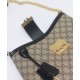 Borse Replica a tracolla Gucci Padlock GG media 795113 Nero qualità specchio Replica Perfette Borse a tracolla Gucci Padlock GG media 795113 Nero imitazioni