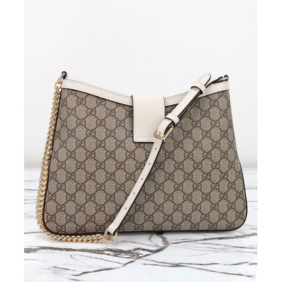 Replica Perfette Imitazioni borse griffate a tracolla Gucci Padlock GG media 795113 Crema imitazioni