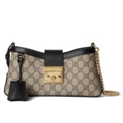 Replica Perfette Borsa a tracolla piccola Gucci Lucchetto 811705 Nera imitazioni
