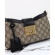Replica Perfette Borsa a tracolla piccola Gucci Lucchetto 811705 Nera imitazioni