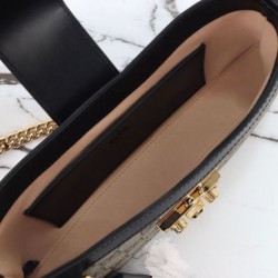 Borsa a tracolla piccola Gucci Lucchetto 811705 Nera Replica qualità specchio Replica Perfette Borsa a tracolla piccola Gucci Lucchetto 811705 Nera imitazioni