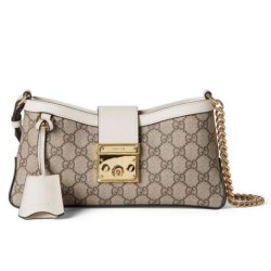 Replica Perfette Borsa a tracolla piccola Gucci Lucchetto 811705 Crema imitazioni