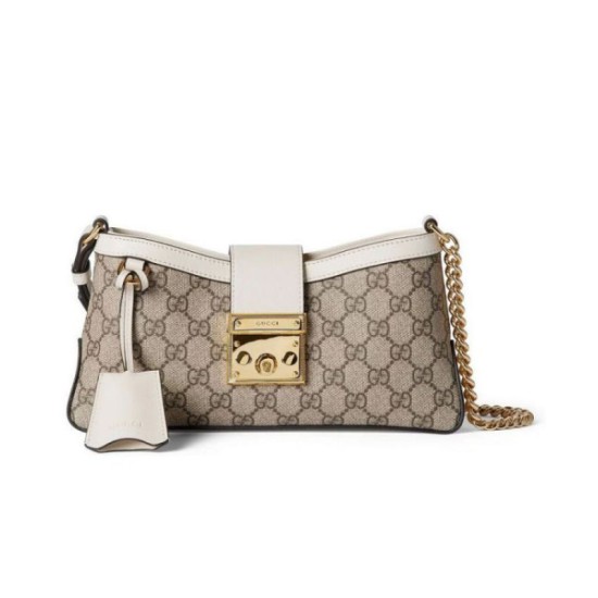 Replica Perfette Borsa a tracolla piccola Gucci Lucchetto 811705 Crema imitazioni