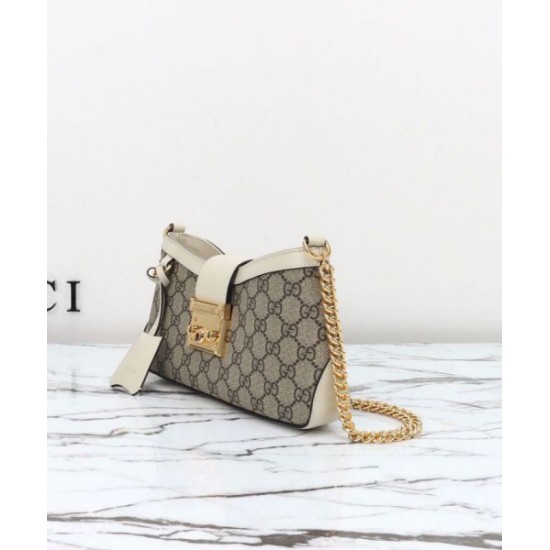 Replica Perfette Borsa a tracolla piccola Gucci Lucchetto 811705 Crema imitazioni