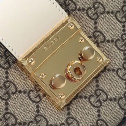 Replica Perfette Borsa a tracolla piccola Gucci Lucchetto 811705 Crema imitazioni