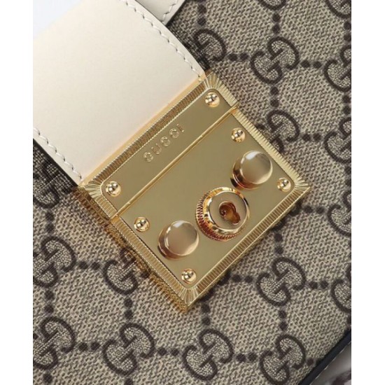 Replica Perfette Borsa a tracolla piccola Gucci Lucchetto 811705 Crema imitazioni