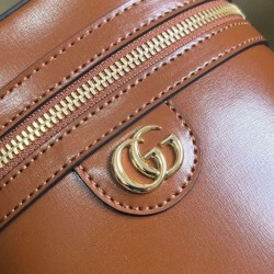 Gucci Mini Qualità superiore replica a tracolla in bambù 760200 Caffè Replica qualità specchio Replica Perfette Gucci Mini Qualità superiore replica a tracolla in bambù 760200 Caffè imitazioni