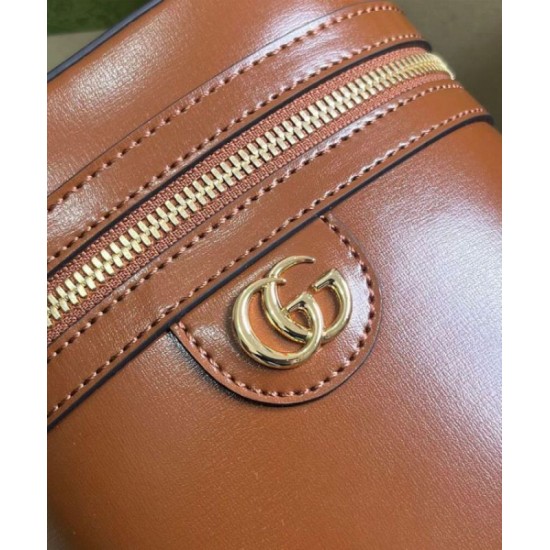 Replica Perfette Gucci Mini Qualità superiore replica a tracolla in bambù 760200 Caffè imitazioni