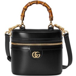 Replica Perfette Gucci Mini Borsa a tracolla in bambù 760200 Nero imitazioni
